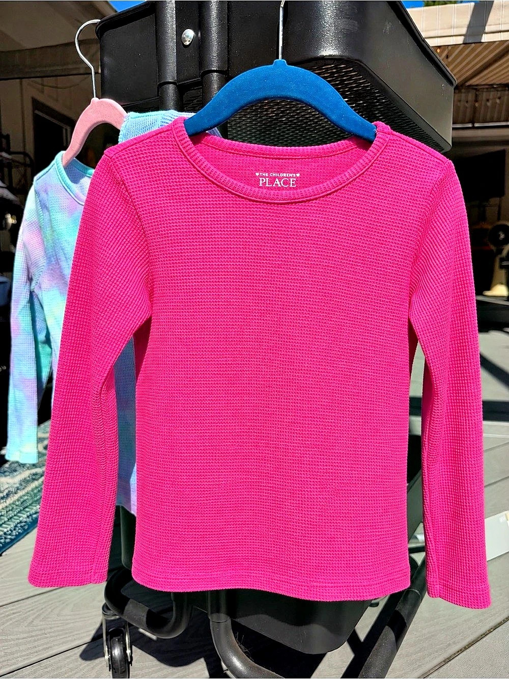 The Children's Place Girls' Long-Sleeve Shirts Pink & Multicolor